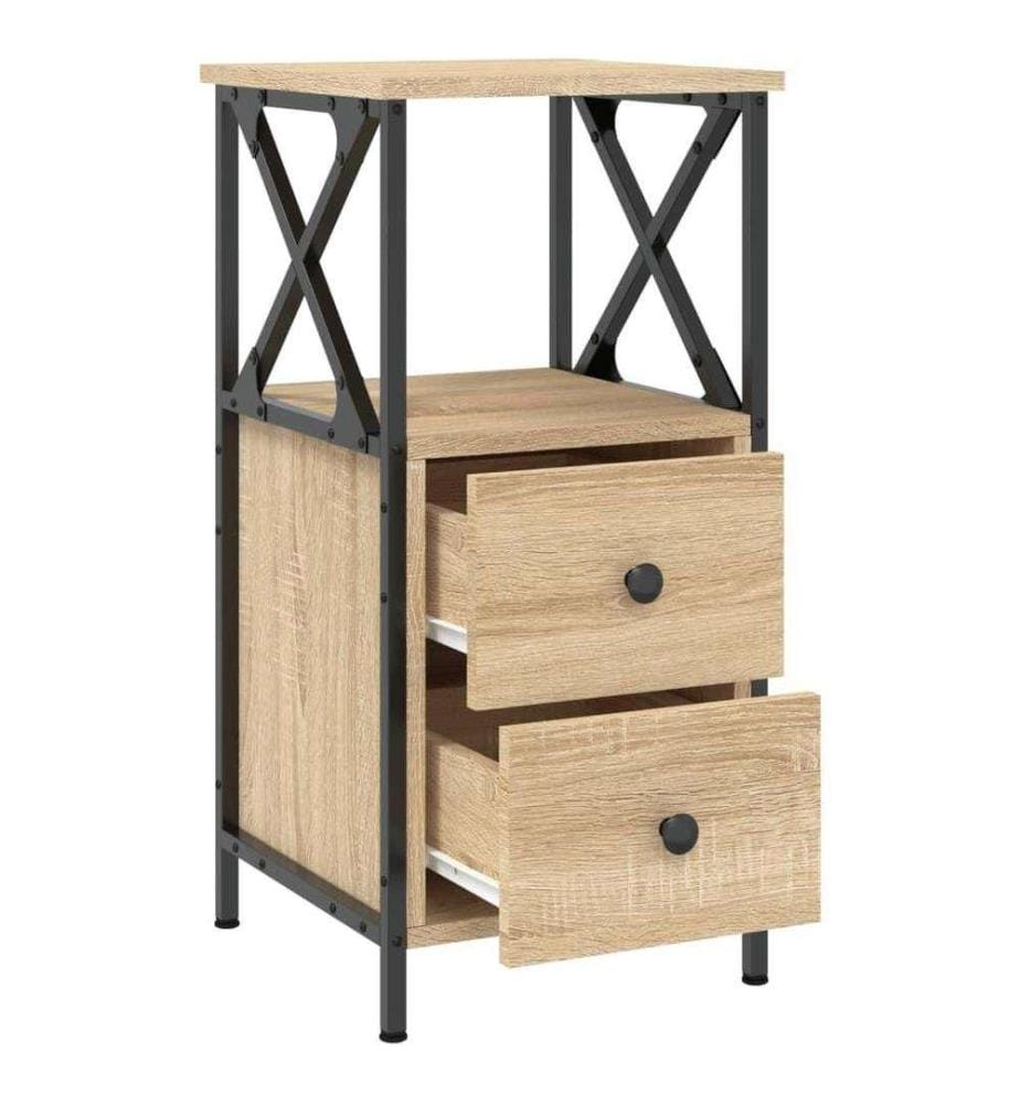 Nachttisch Sonoma-Eiche 34x35,5x70 cm Holzwerkstoff