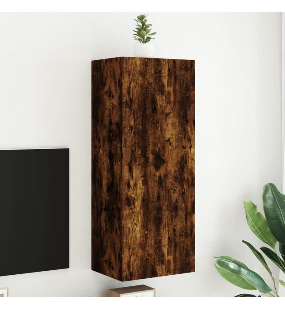 TV-Wandschrank Räuchereiche 40,5x30x102 cm Holzwerkstoff