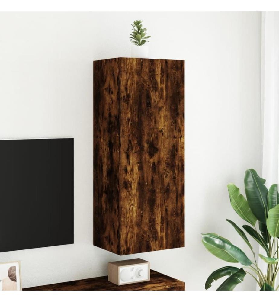 TV-Wandschrank Räuchereiche 40,5x30x102 cm Holzwerkstoff