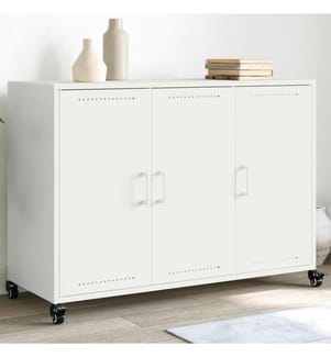 Sideboard Weiss 100,5x39x72 cm Stahl