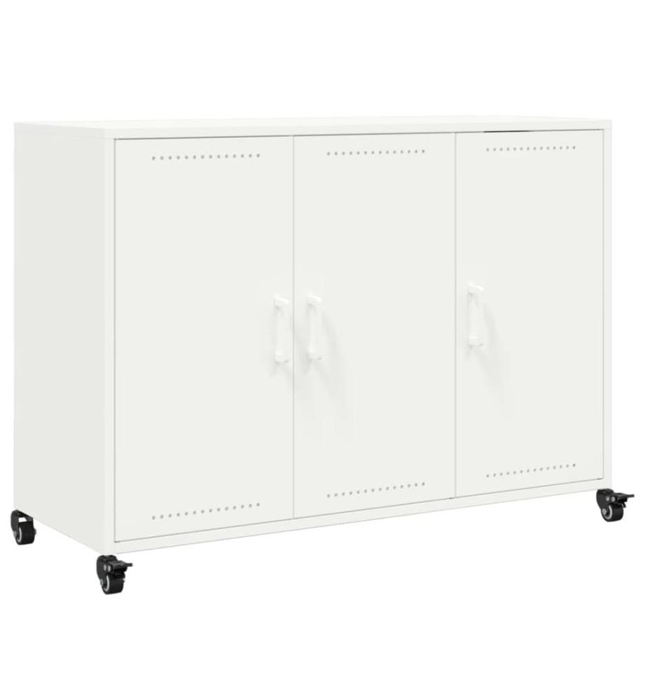 Sideboard Weiss 100,5x39x72 cm Stahl