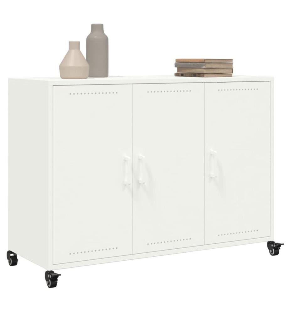 Sideboard Weiss 100,5x39x72 cm Stahl