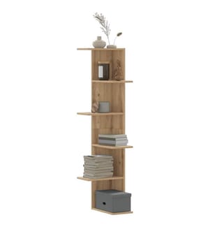 Wand-Eckregal Artisan-Eiche 36,5x36,5x140 cm Holzwerkstoff
