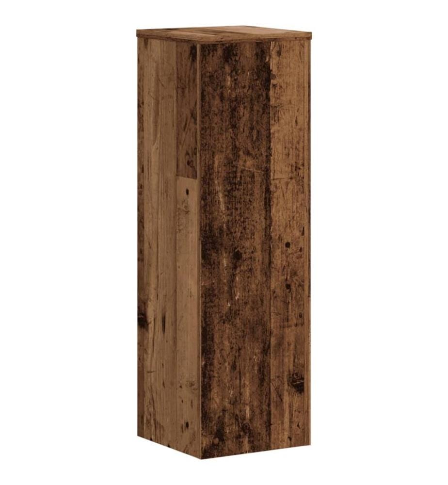 Pflanzenständer 2 Stk. Altholz-Optik 25x25x80 cm Holzwerkstoff