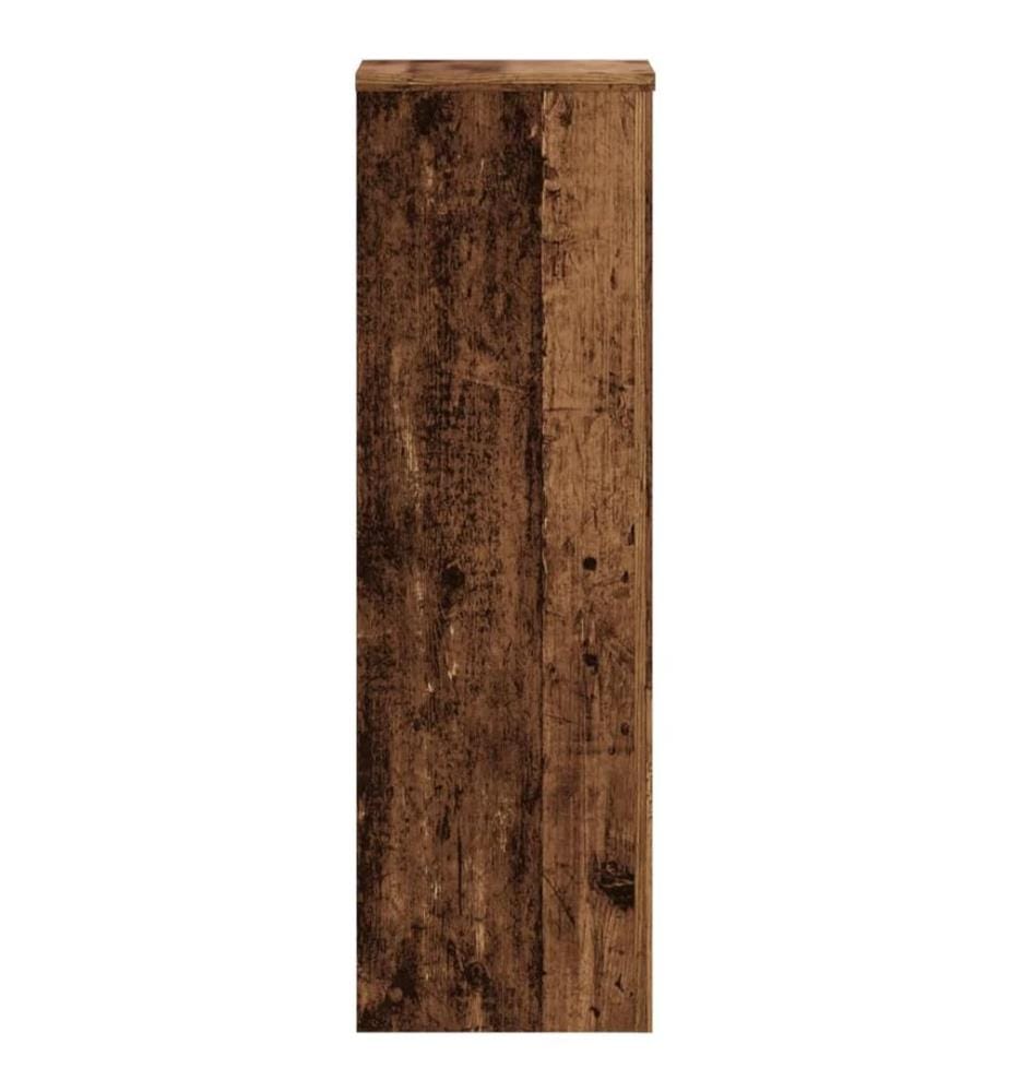 Pflanzenständer 2 Stk. Altholz-Optik 25x25x80 cm Holzwerkstoff