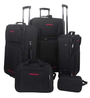 Reiseset Kofferset 5-teilig Schwarz