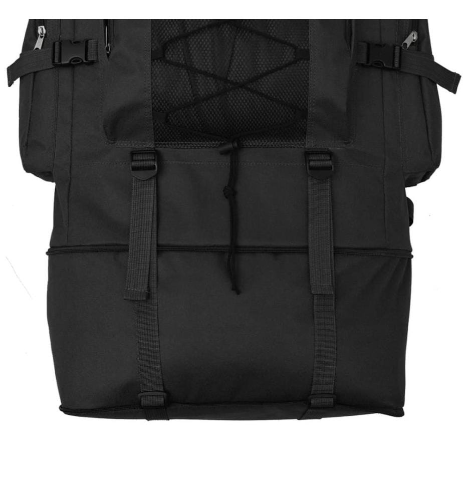 Sac à dos en style d'armée XXL 100 L noir