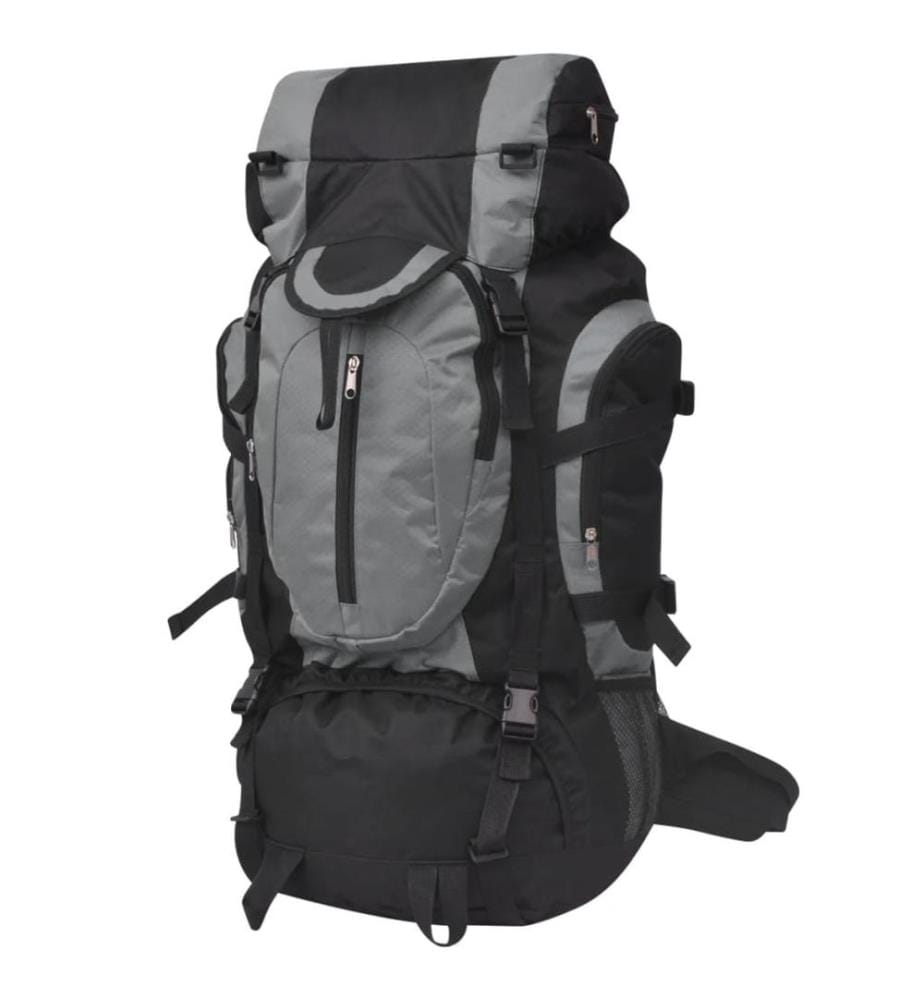 Sac à dos de randonnée XXL 75 L noir et gris