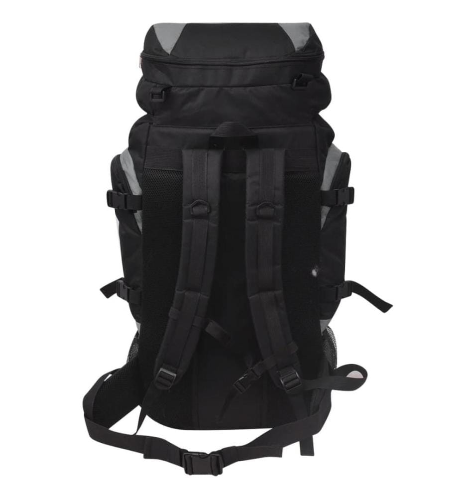 Sac à dos de randonnée XXL 75 L noir et gris