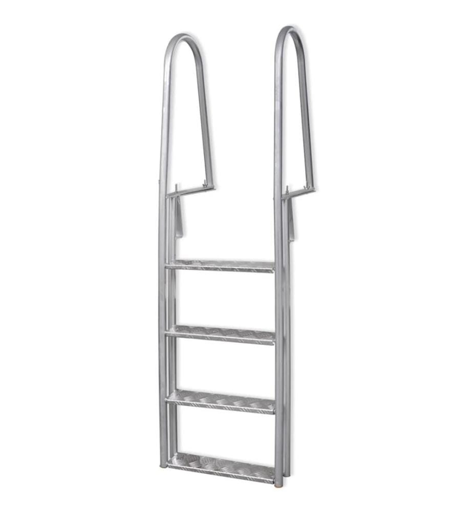 Échelle de piscine/quai à 4 marches Aluminium 167 cm