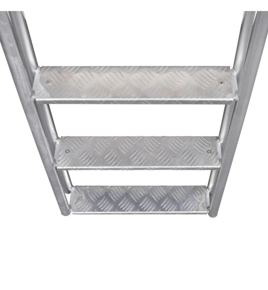Échelle de piscine/quai à 4 marches Aluminium 167 cm