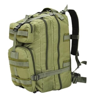 Sac à dos en style militaire 50 L Vert olive