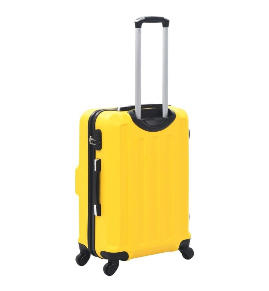 Hartschalen-Trolley-Set 3 Stk. Gelb ABS