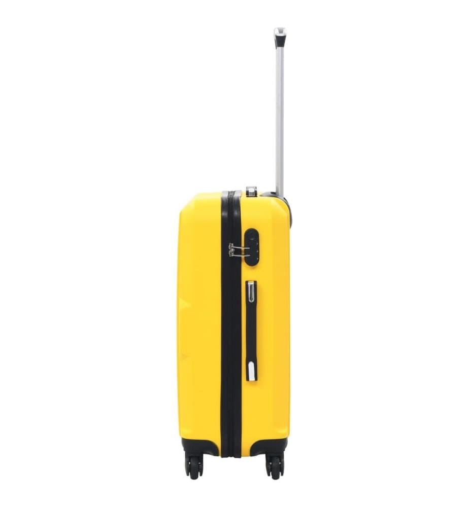Hartschalen-Trolley-Set 3 Stk. Gelb ABS