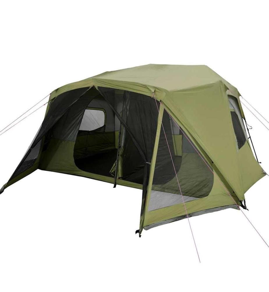 Tente familiale 10 personnes vert libération rapide imperméable