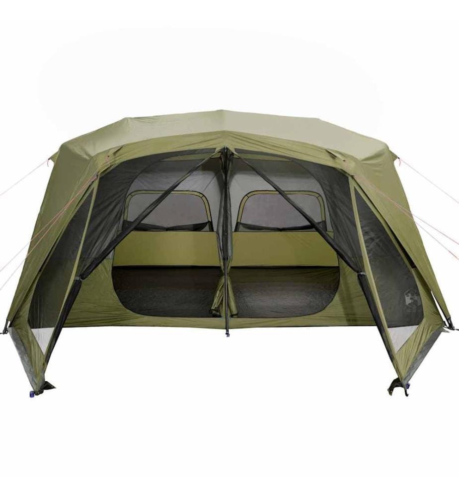Tente familiale 10 personnes vert libération rapide imperméable