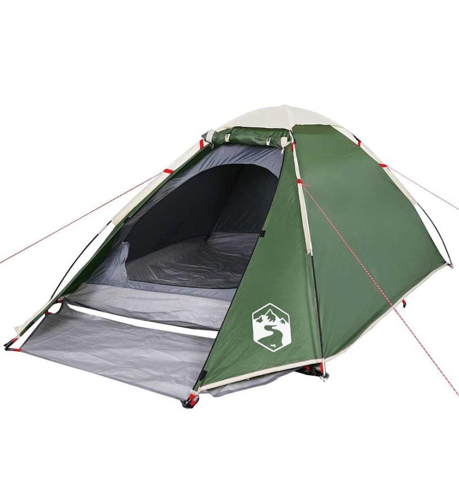 Kuppel-Campingzelt 2 Personen Grün Wasserdicht