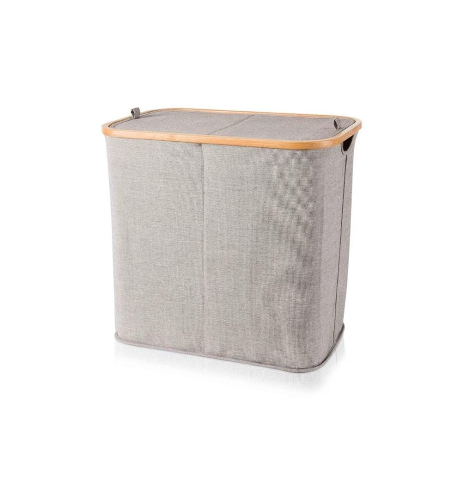 MÖVE - Wäschekorb  Bamboo 89 l, Grau