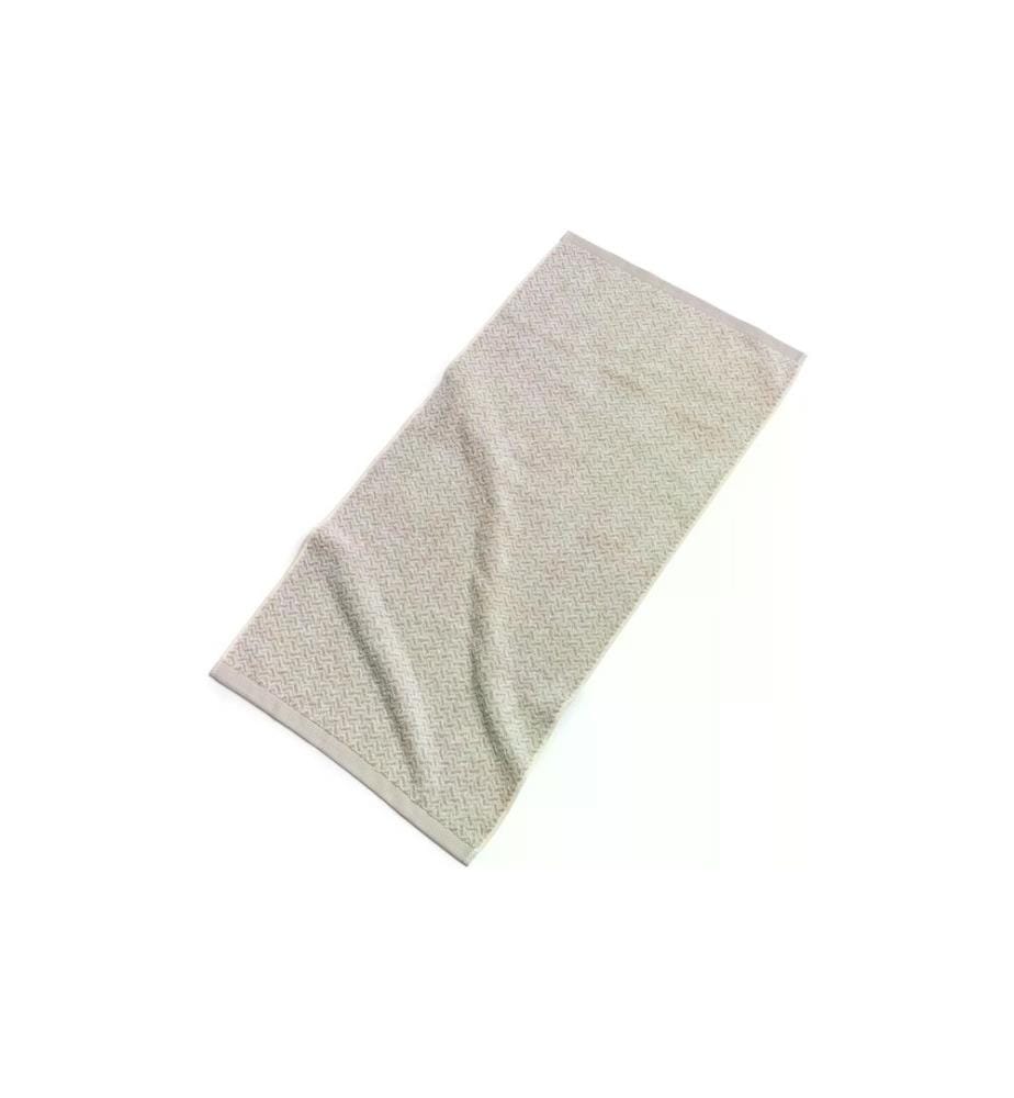 MÖVE - Serviette Brooklyn 50 x 100 cm, Beige/Blanc