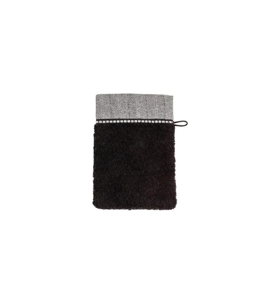 MÖVE - Gant de toilette Brooklyn 15 x 20 cm, Noir