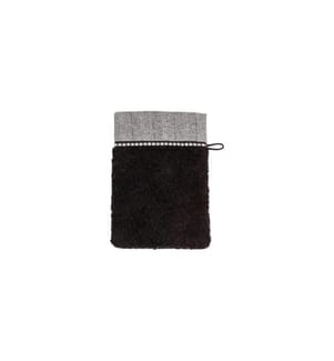 MÖVE - Waschhandschuh Brooklyn 15 x 20 cm, Schwarz
