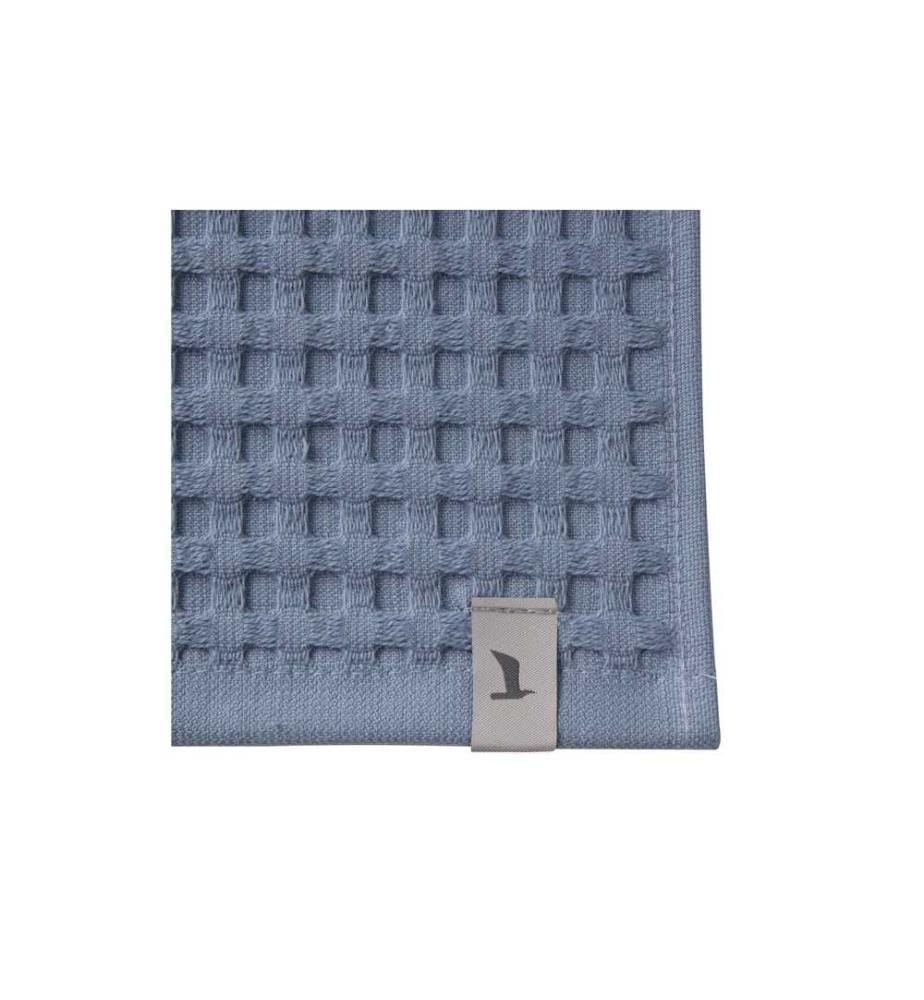 MÖVE - Serviette pour invité Piquée 40 x 70 cm, Bleu