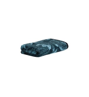 MÖVE - Serviette Tide Leaves 50 x 100 cm, Bleu foncé/Turquoise
