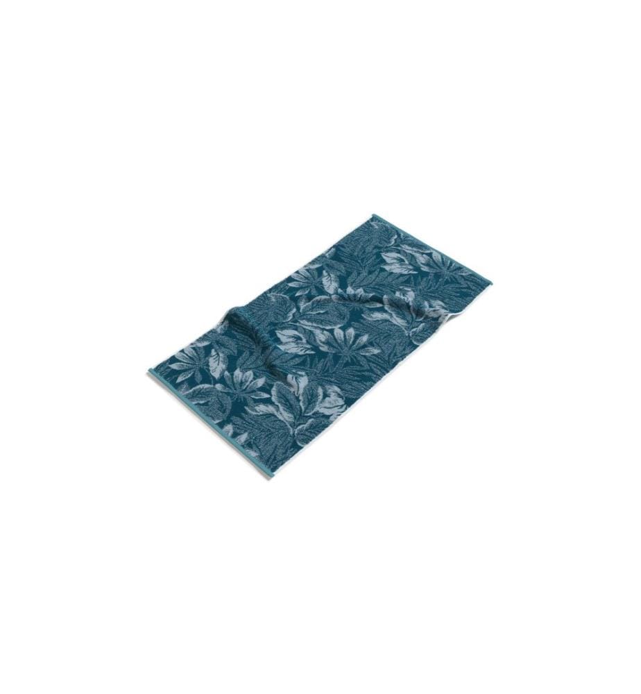 MÖVE - Serviette Tide Leaves 50 x 100 cm, Aqua/Pétrole