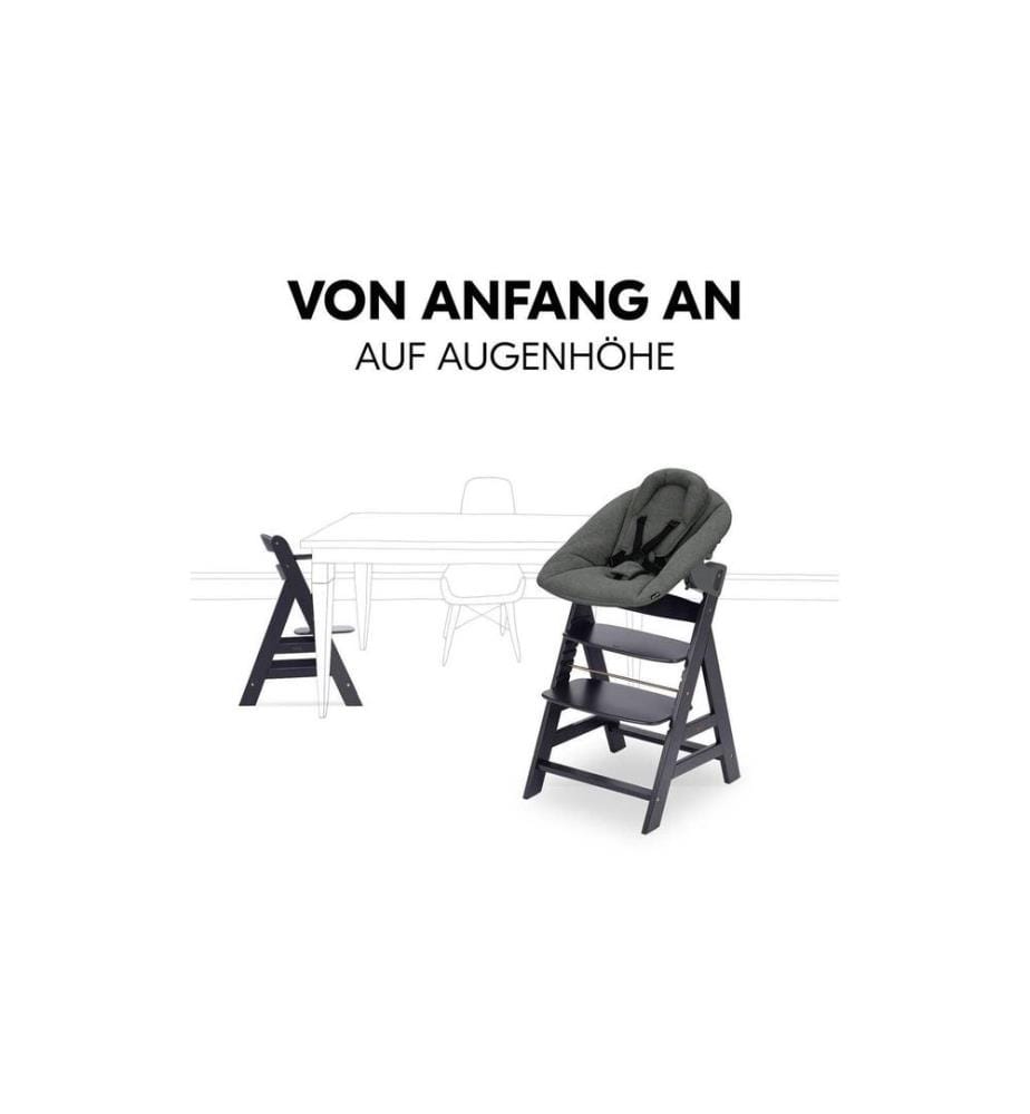 HAUCK - Treppenhochstuhl Alpha Newborn Set Plus Dark Grey