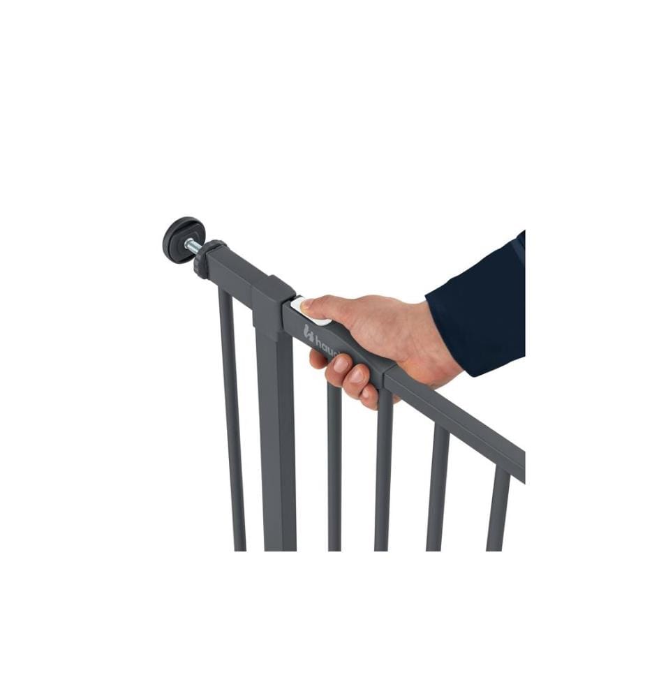 HAUCK - Türschutzgitter Clear Step 2 Dark Grey 75 cm - 80 cm