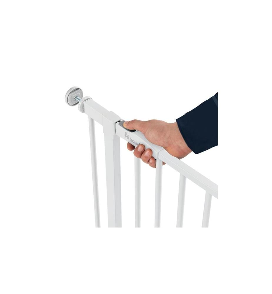 HAUCK - Türschutzgitter Open N Stop 2 +21 cm Weiss