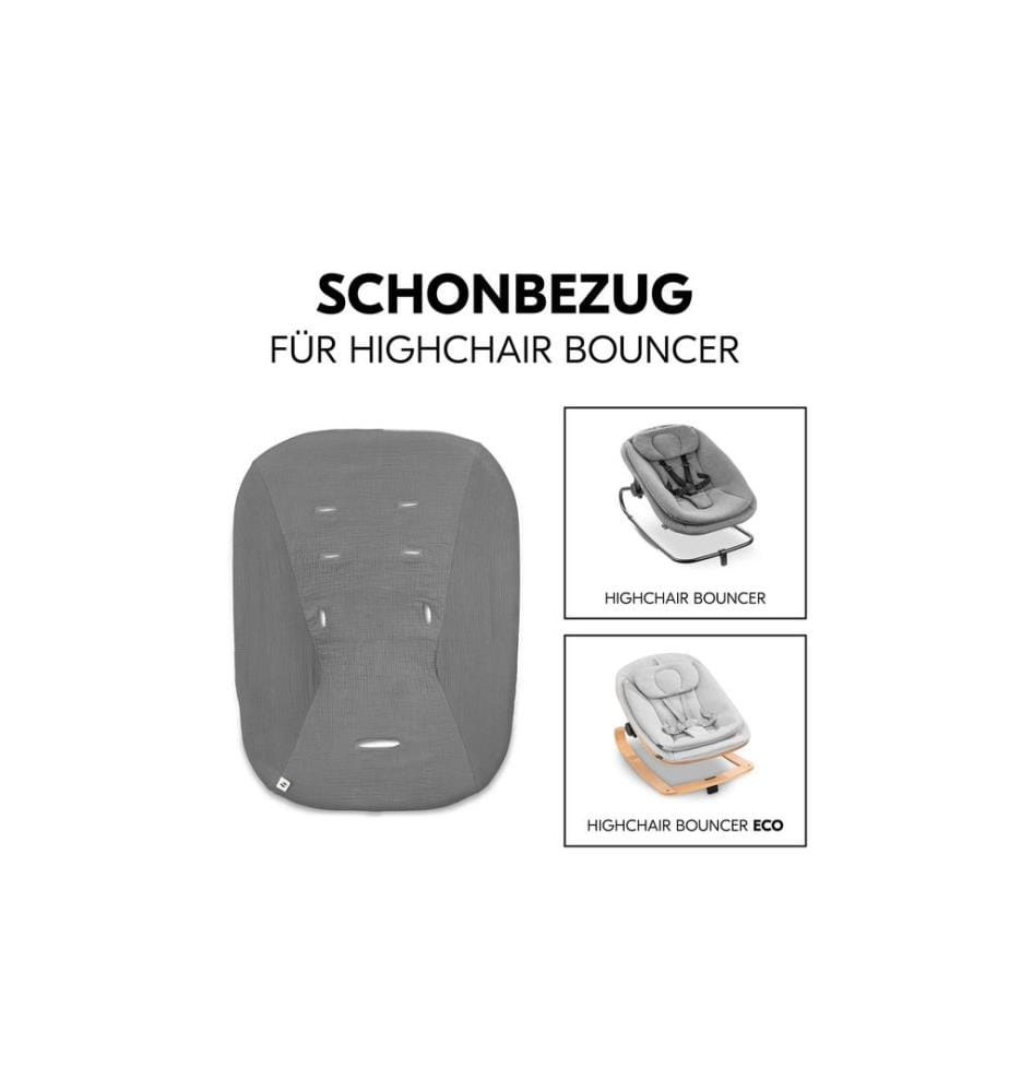 HAUCK - Housse de chaise haute Bouncer Dark Grey