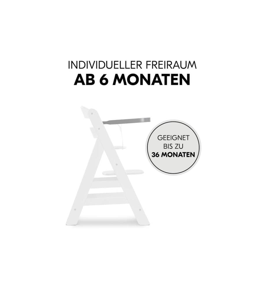 HAUCK - Tablette pour manger Alpha Wooden Grey