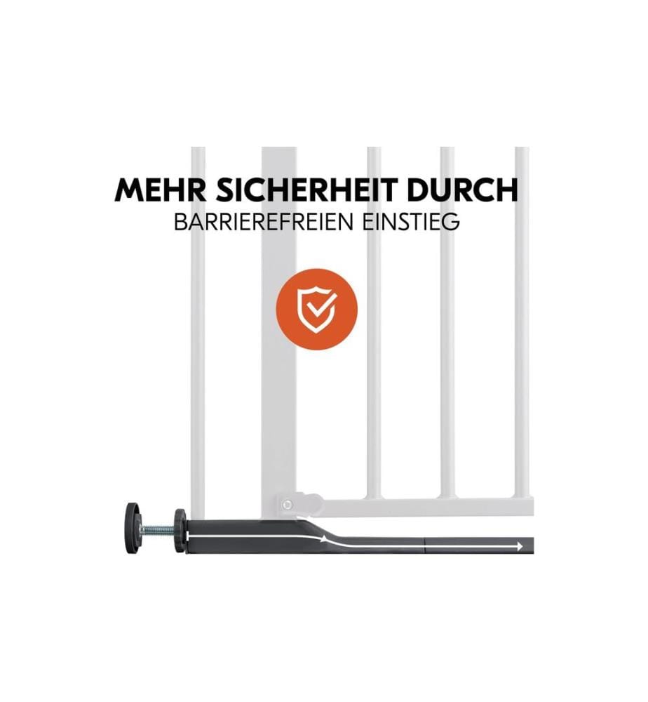 HAUCK - Türschutzgitter Clear Step Autoclose 2 Grey 75 - 80 cm