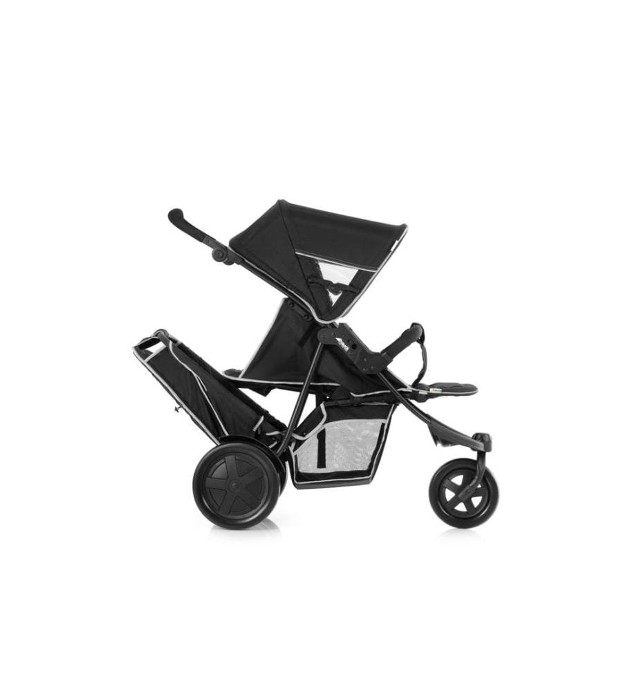 HAUCK - Poussette jumelle Freerider Mono + Duo protection contre la pluie incluse