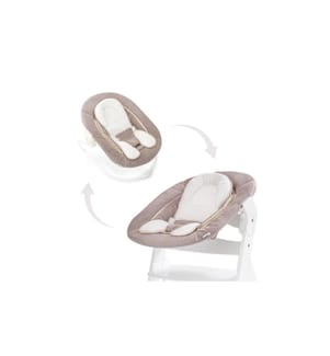 Hauck hochstuhlaufsatz Alpha Bouncer 2in1 stretch beige