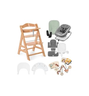 Hauck Chaise haute Alpha Start N Grow Set Gris