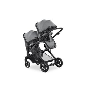 Hauck Geschwisterwagen Atlantic Twin Melange Grey