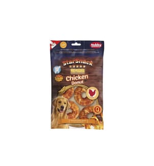 NOBBY - Kausnack StarSnack Barbecue Chicken Donut, 5 cm, 5 Stück