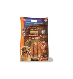 NOBBY - Produit à mâcher  StarSnack Barbecue Wrapped Chicken M, 150 g