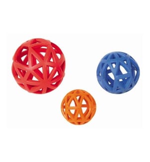 NOBBY - Hunde-Spielzeug Vollgummi Gitterball, Assortiert