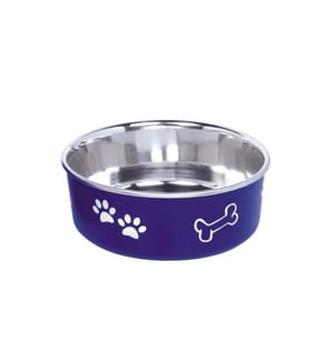 NOBBY - Edelstahlnapf Fusion M, 0.94 l, Blau