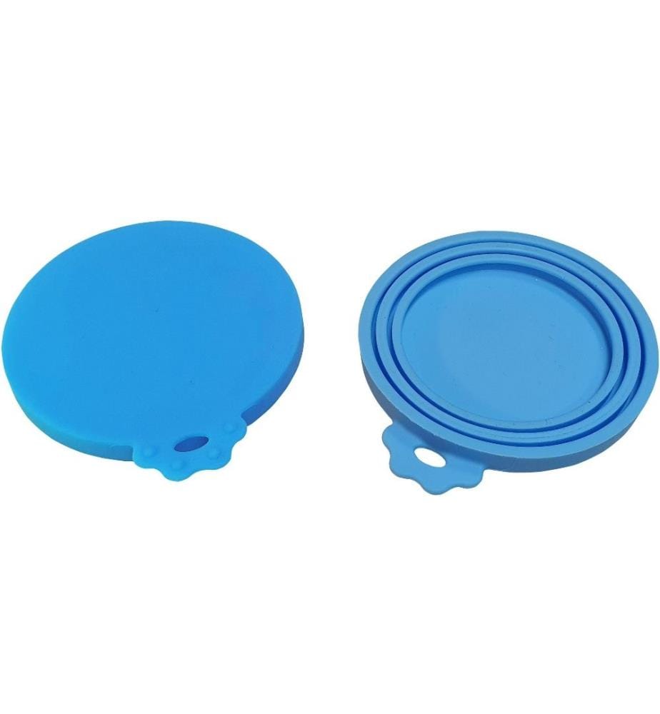 NOBBY - Couvercle de contenant Silicone, Ø 9 cm, bleu