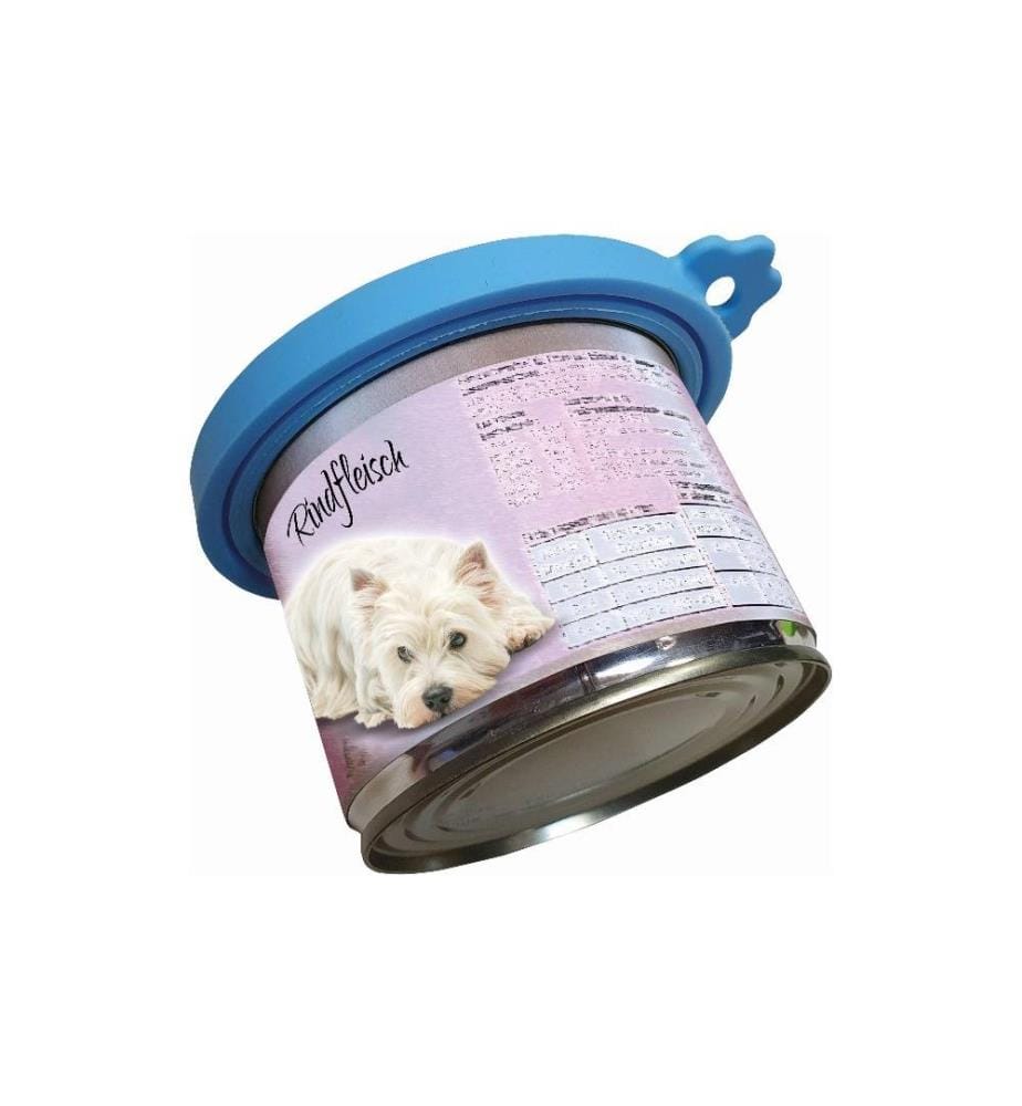NOBBY - Couvercle de contenant Silicone, Ø 9 cm, bleu