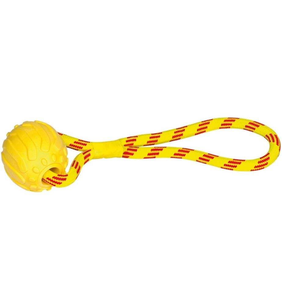 NOBBY - TPR Schaumball mit Seil, 37 cm