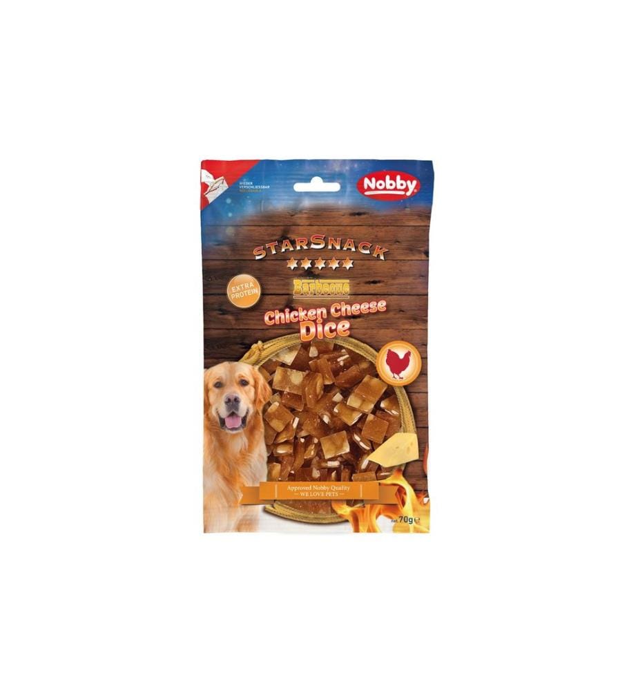 NOBBY - Leckerli StarSnack Barbecue Chicken Cheese Dice, 70 g