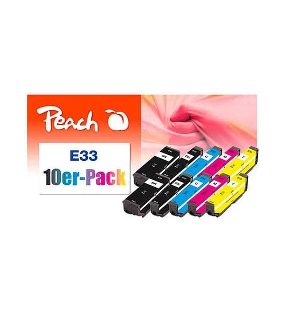 PEACH - Tinte Epson No. 33 2x BK, PBK, C, M, Y