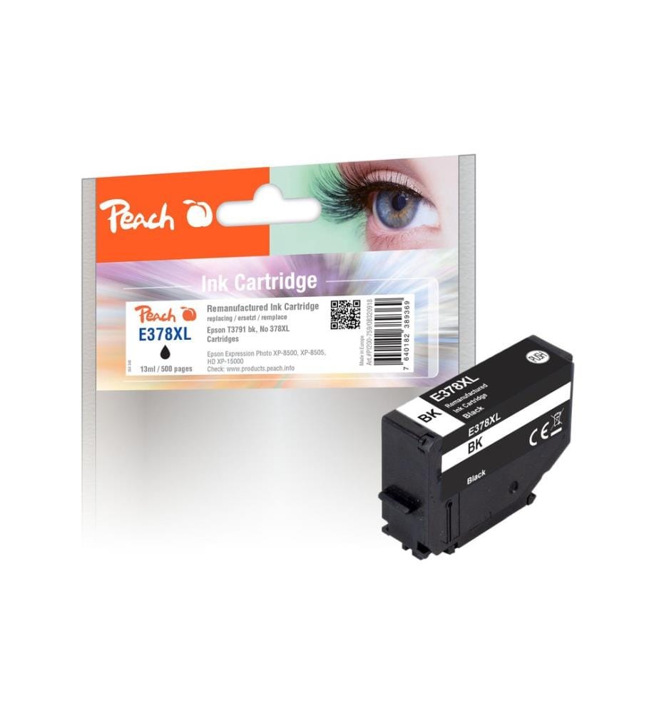 PEACH - Tinte Epson T3791, No 378XL Black