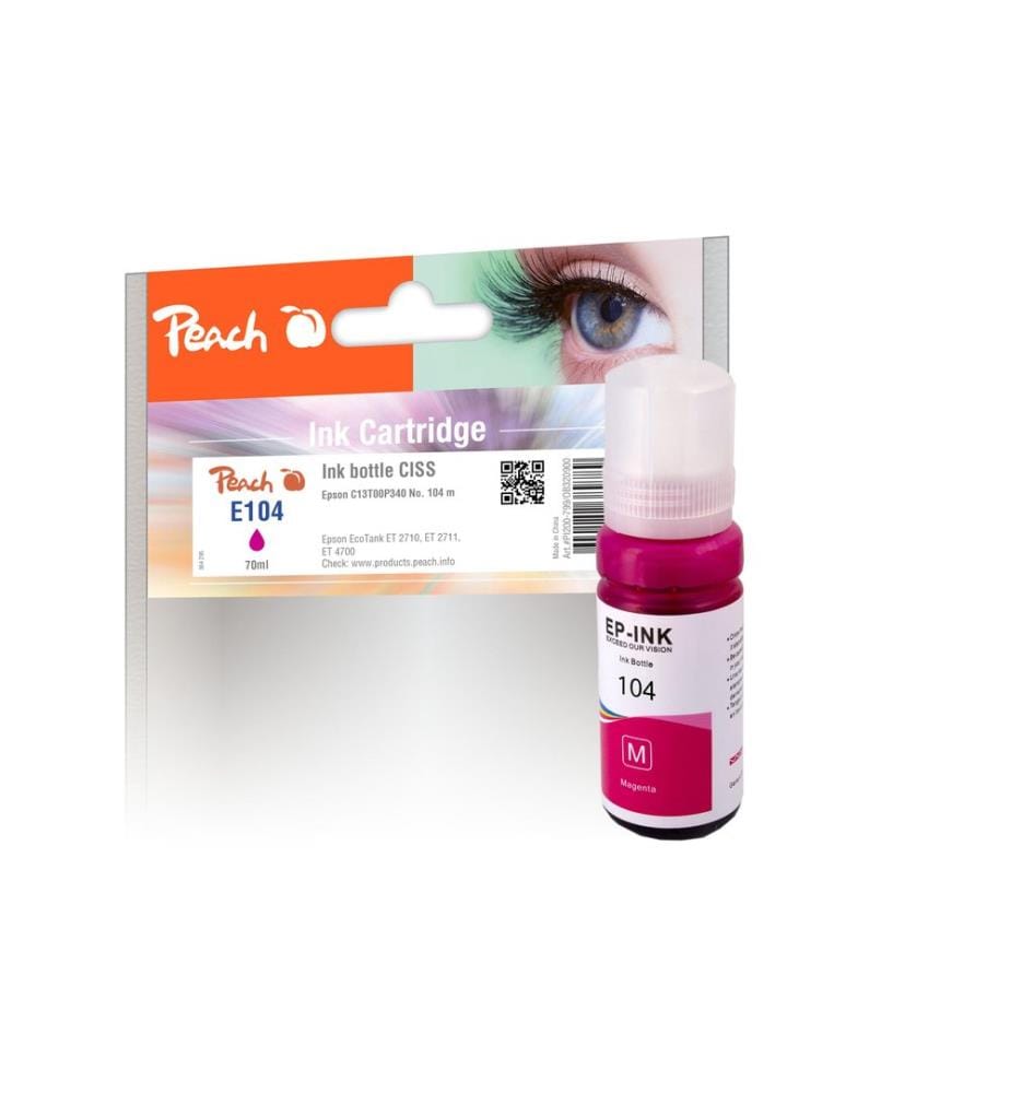 PEACH - Tinte Epson 104 (C13T00P340) Magenta