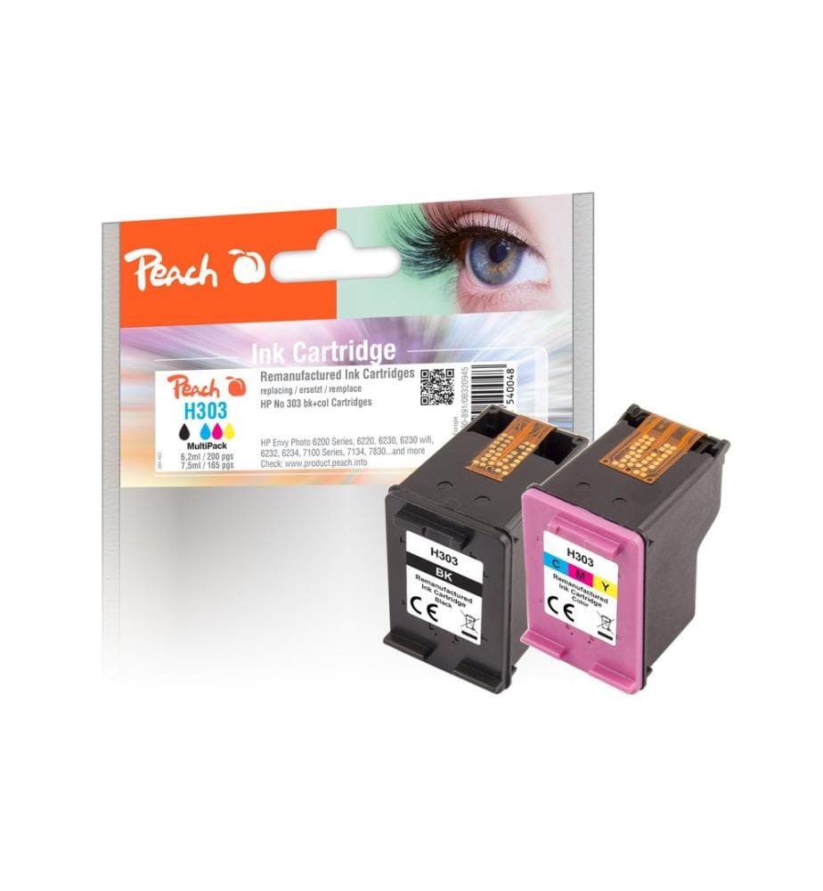 PEACH - Tinte HP No. 303 Multi-Pack 3YM92A 1x BK, 1x CMY